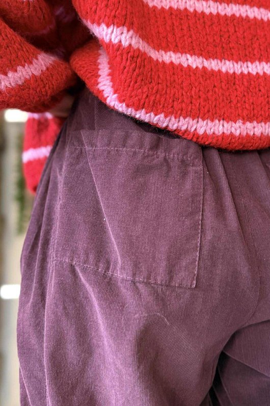 Stanley Baby Cord Jogger Aubergine /15=